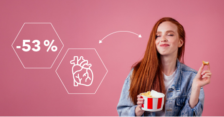 Pāriet uz lapu Holesterīns Smaidīga sieviete ar popkornu zina kā holesterīna līmeni var pārbaudīt ar atlaidi 53%